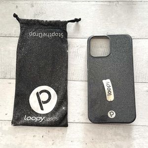 Loopy Original Case: iPhone 12/13 Pro Max (6.7" Screen): “Sparkle Black”